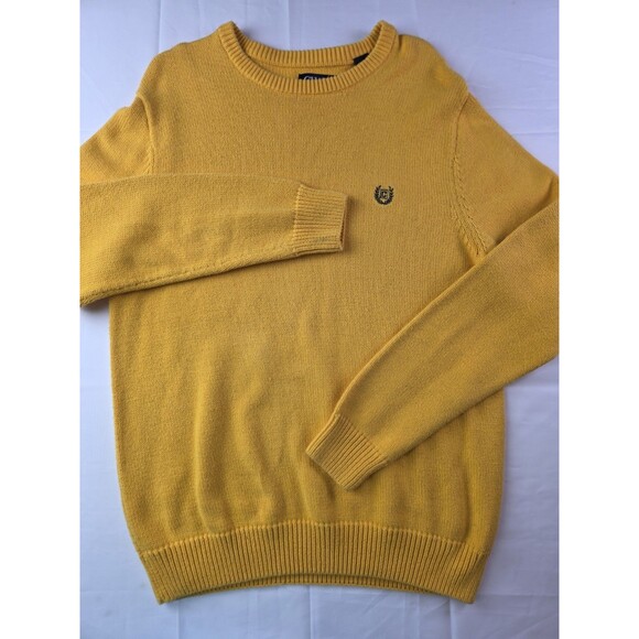 Chaps Ralph Lauren Men's Size Medium Yellow Long Sleeve Sweater - Picture 1 of 7
